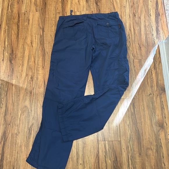 PEACHES size Small cargo scrub pants. Navy blue. - Picture 5 of 5